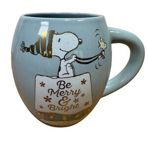Peanuts Snoopy Be Merry & Bright Christmas Mug | 18 oz Ceramic Holiday Mug
